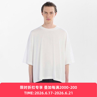 STUDIO NICHOLSON BRANDED SHORT SLEEVE 男装经典款廓形短袖T恤