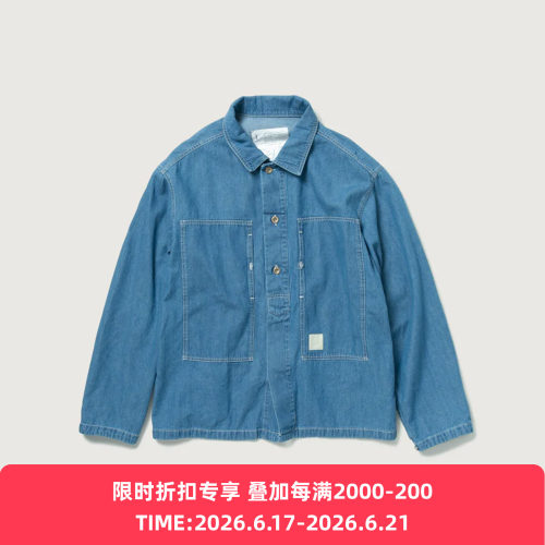 INNAT M35 DENIM SHIRT JACKET 职人复古水洗军事风牛仔衬衫夹克