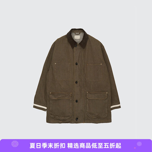 YOKE Denim Coverall Half Coat 牛仔廓形工装大衣外套