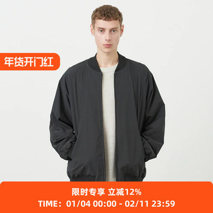 ATON STRETCH WOOLY NYLON FLIGHT 男装机能性面料飞行夹克外套