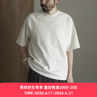 blurhms Rough&Smooth Thermal Raglan 舒爽透气华夫格插肩袖T恤