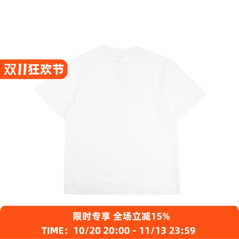YAECA T-shirts unisex 高支天竺棉男女中性款圆领短袖T恤