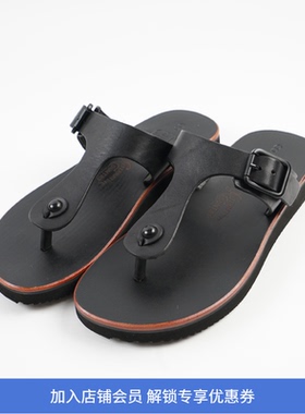 Alternative Country Leather Sandel 美式复古 V底 牛皮夹脚拖鞋