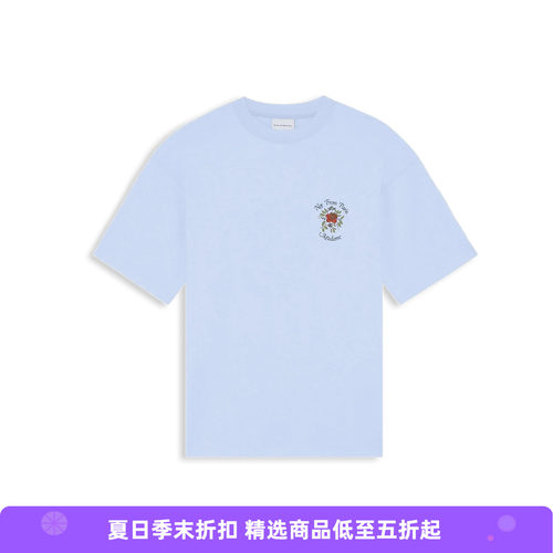 Drole De Monsieur T-Shirt Slogan Rose 法式标语印花短袖T恤