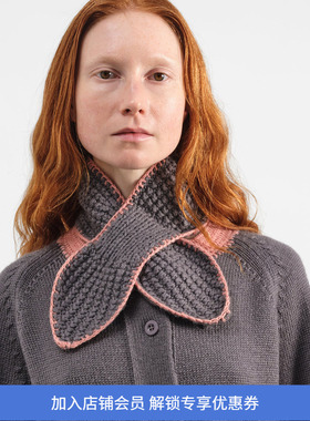 YMC HAND CROCHET SLOT SCARF 马海毛羊毛手织围巾