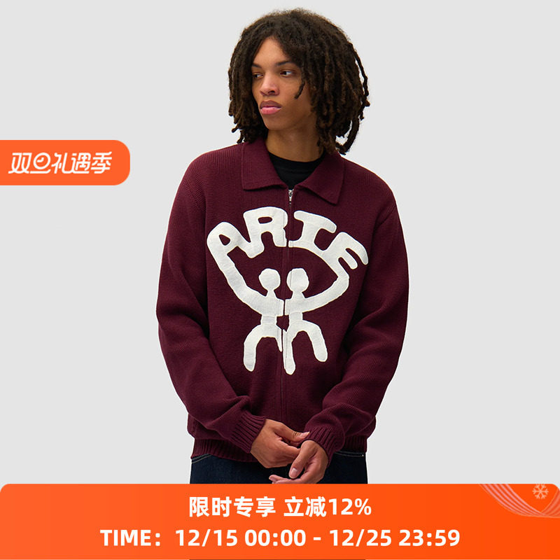 Arte All Together Cardigan 艺术字拉链开衫