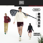 热粒系列中性华夫格卫衣肌理感立领半拉链长袖 BODY WILD 卫衣男女