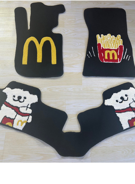 适用宝马2系3系M4 525L奔驰C260GLCL A200Ｌ专用地毯式麦当劳脚垫