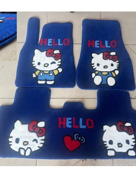 地毯卡通专用脚垫焕新特斯拉model3Ｙ毛豆y特斯拉modely汽车脚垫