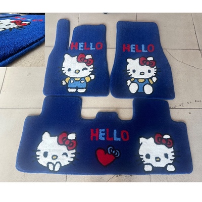 地毯卡通专用脚垫焕新特斯拉model3Ｙ毛豆y特斯拉modely汽车脚垫