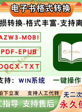 电子书格式转换器代转pdf软件epub转mobi azw3 word txt ofd工具