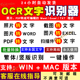 ocr文字识别软件pdf图片转word excel扫描件批量转换截图提取文字