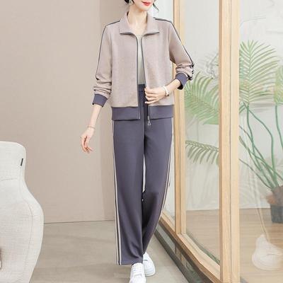 洋气妈妈春装休闲运动服两件套