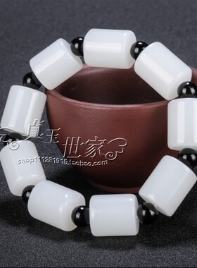 和田色玉手串手链和田玉色原石长手链男款女款男女情侣款玉手链