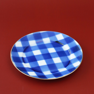 #23152 1940s 有田烧 古香兰社 喷绘各自 甜点碟 蛋糕碟 餐碟