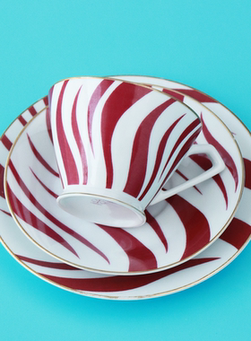 #23153 NORITAKE 则武 1950s Art deco 几何纹样 咖啡杯红茶杯