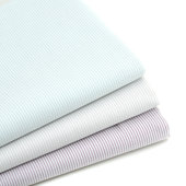 包邮 半米 棉花娃娃DIY布组 纯棉淡紫白绿条纹娃衣手工连衣裙布料