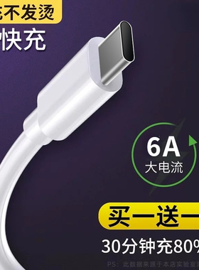 type-c数据线6A超级快充线安卓适用于华为荣耀小米vivo手机oppo闪充tapyc正品type通用66w