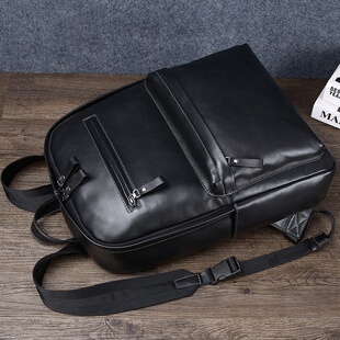 休闲男士 商务背包时尚 包包头层牛皮感男包轻便潮流 男士 2026新款