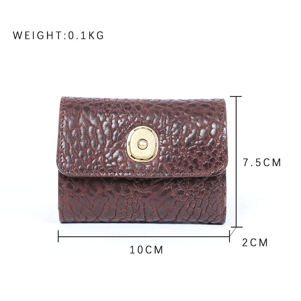 秋冬思沃可 原创新款真皮风琴卡包意大利植鞣头层牛皮零钱包手工