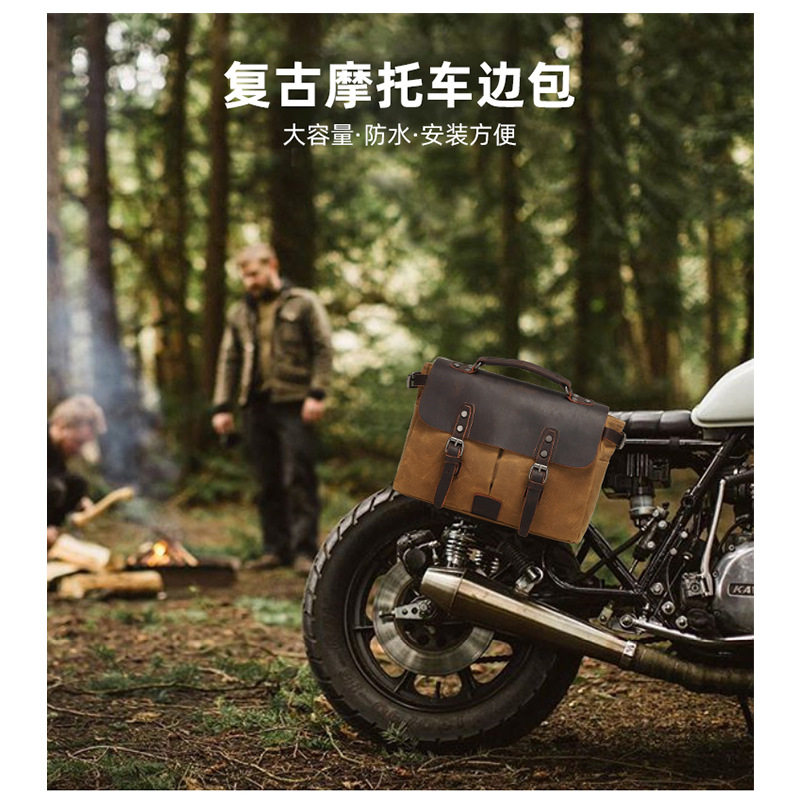 欧美时尚单肩包复古相机斜跨欧美防泼水过蜡相机包牛皮跨境货源