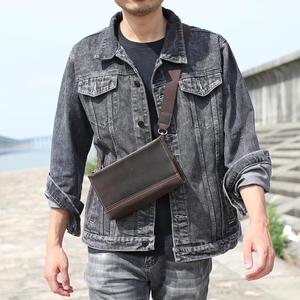 旅行通勤思沃可 头层牛皮单肩包经典百搭斜挎包日常实用手拿包