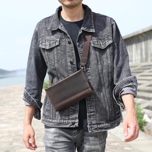 旅行通勤思沃可 头层牛皮单肩包经典百搭斜挎包日常实用手拿包