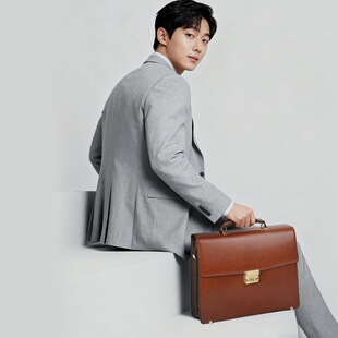 锁防盗电脑包大容量商务 手提包密码 2026新款 真皮男包多功能男式