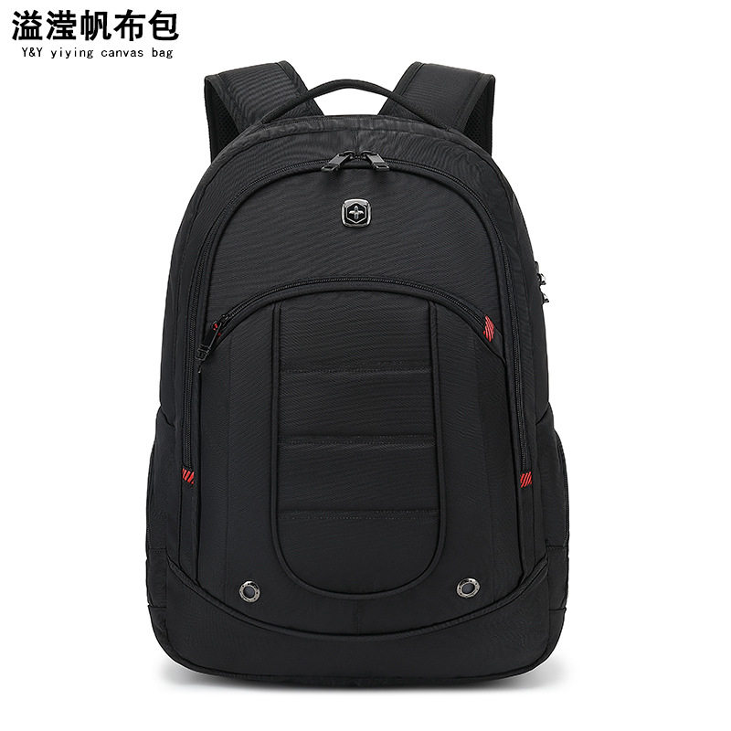 欧美时尚休闲双肩背包商务男女休闲尼龙防水旅行学生电脑书包缓冲