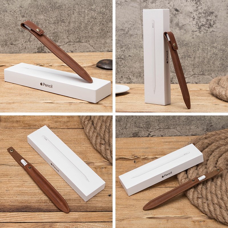 秋冬适用Apple pencil2真皮笔套苹果二代电容笔手写笔保护套厂家直销