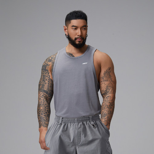 设计师品牌春夏刺绣纯棉背心