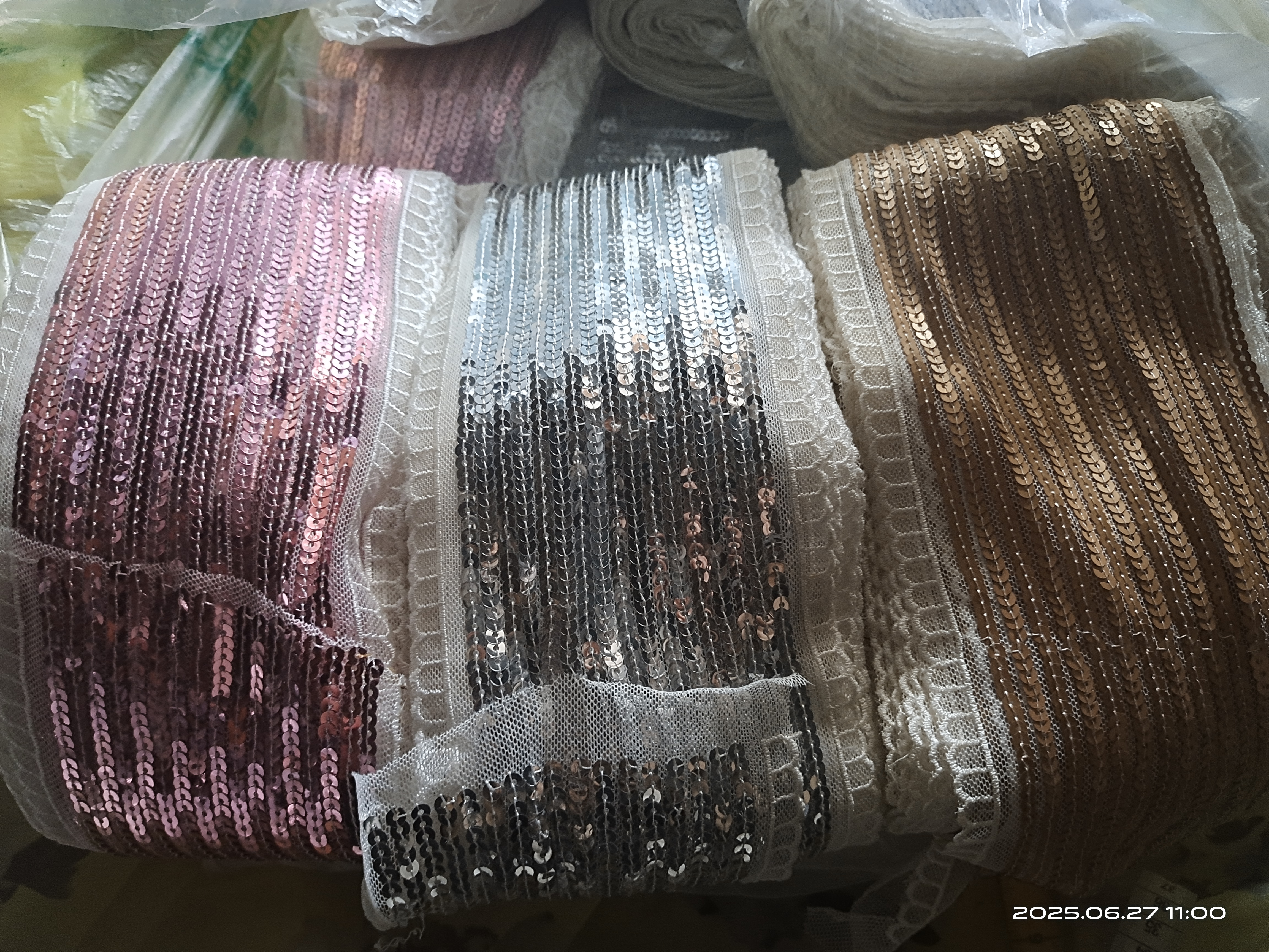 亮片花边发帽袖边服装服饰辅料手工配件diy芭比发饰娃衣称斤一斤