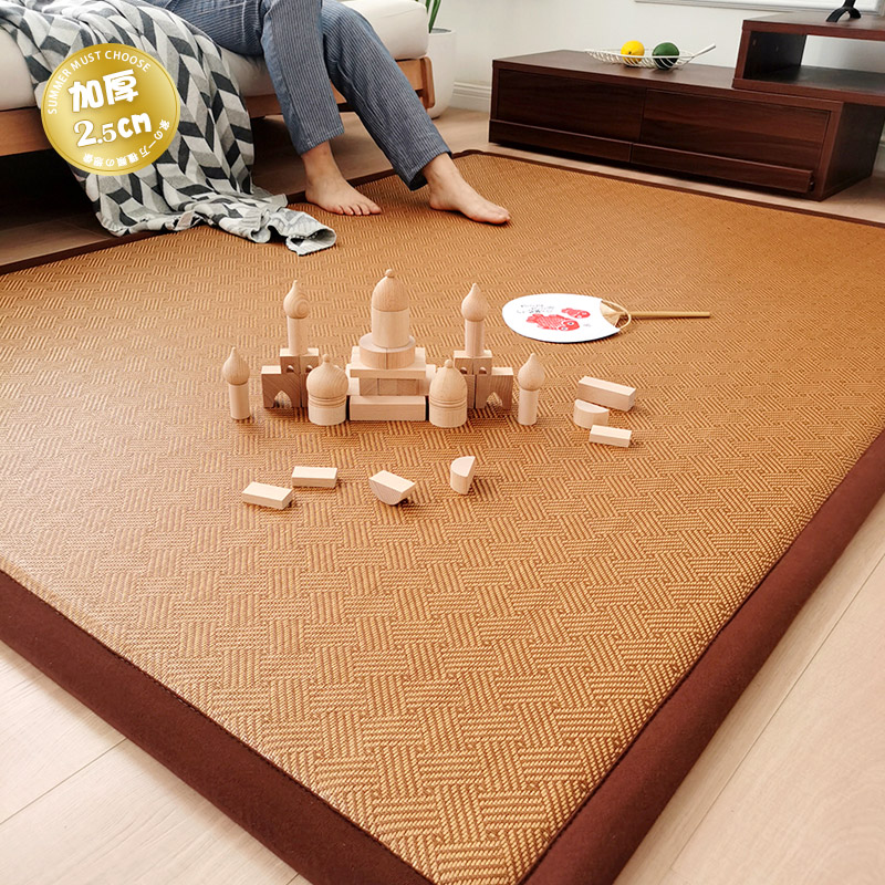 藤席地毯客厅儿童加厚地舖垫家用茶室榻榻米垫子地垫铺毯地台垫