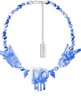 官方EVAE INXX SRD三方联名宇宙糖果朋克骷髅项链男潮流国风饰品