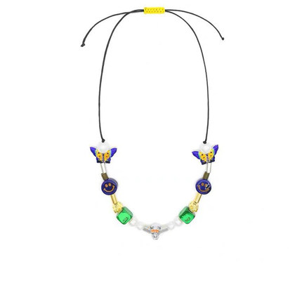 【明星同款】EVAE 原创设计 蝴蝶笑脸嘻哈项链男款潮流亚文化配饰