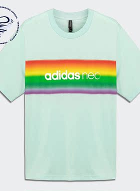 Adidas/阿迪达斯正品夏季新款neo男女运动短袖T恤H65035