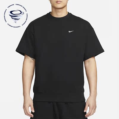 Nike/耐克正品新款男子圆领运动透气法式毛圈短袖DX0881-010