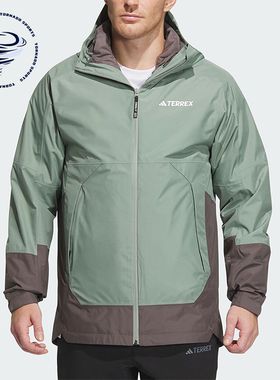 Adidas/阿迪达斯正品户外男士三合一羽绒内胆冲锋衣IP0735