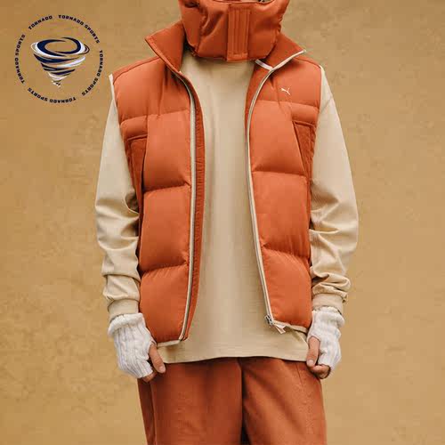 Puma/彪马正品冬季新款男子防风保暖运动棉马甲623047