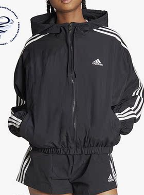 Adidas/阿迪达斯正品新款女子运动休闲连帽外套HT3399