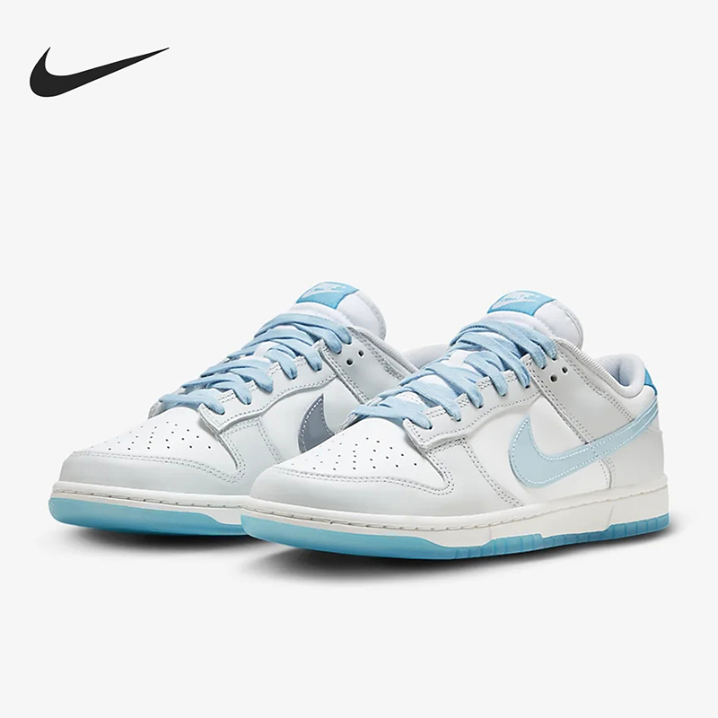 Nike耐克Dunk Low Retro低帮男女板鞋520白蓝情人节FN3433-141