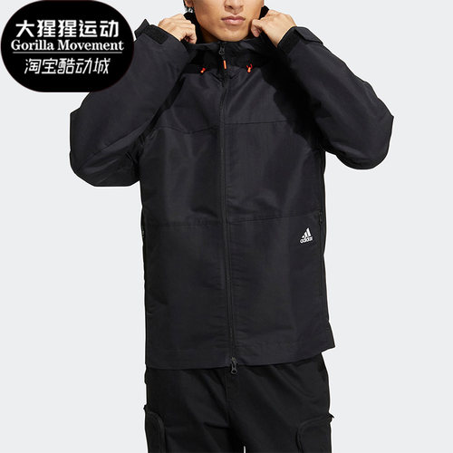 阿迪达斯男子健身休闲连帽外套
