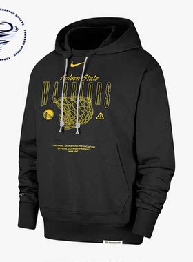 Nike/耐克正品新款男子金州勇士队休闲连帽长袖卫衣FB4274