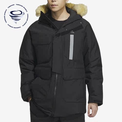 Adidas/阿迪达斯正品新款男子防风保暖休闲羽绒服IS0366
