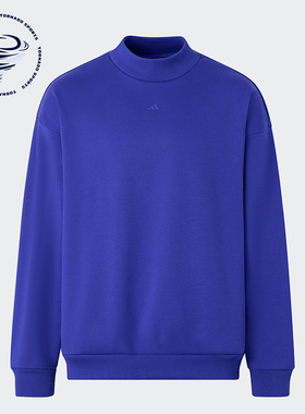 Adidas/阿迪达斯正品篮球加绒男女舒适运动圆领卫衣套头衫IX1963