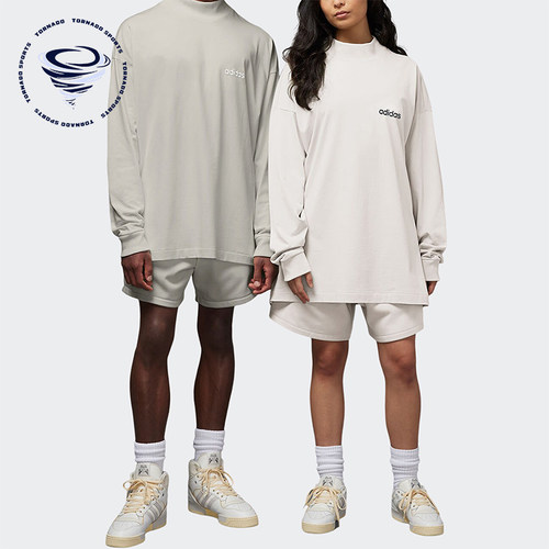 Adidas/阿迪达斯正品三叶草男女简约圆领长袖运动休闲T恤IA3423