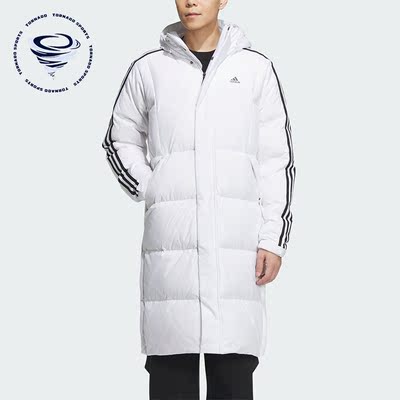 Adidas/阿迪达斯正品冬季男子连帽中长款保暖羽绒服IT8713