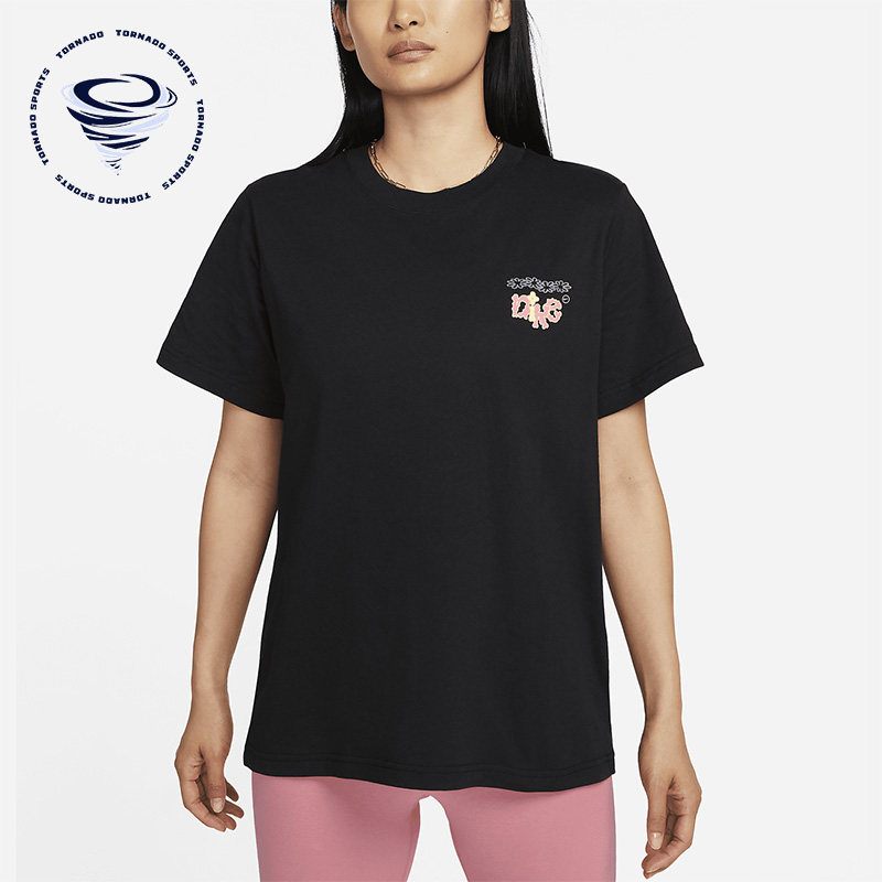 Nike/耐克正品夏季运动女子休闲透气圆领印花短袖FD2550-010