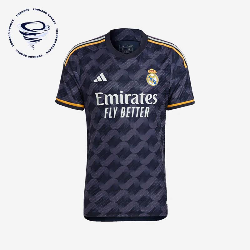 Adidas/阿迪达斯正品皇马球员版客场男子足球短袖球衣IA5138