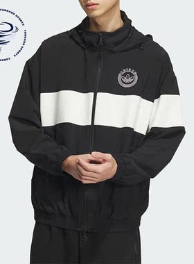 Adidas/阿迪达斯正品男子夹克三叶草休闲运动防风宽松外套IU4793